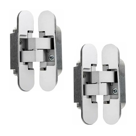 Osynligt gångjärn för tunga dörrar - Set om 2 (40 kg belastning, 180o öppning