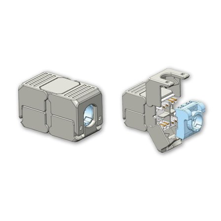 Eurolan 16B-EA-13SL Skjøt RJ45 8(8), avskjermet, Datamaskin & surfing