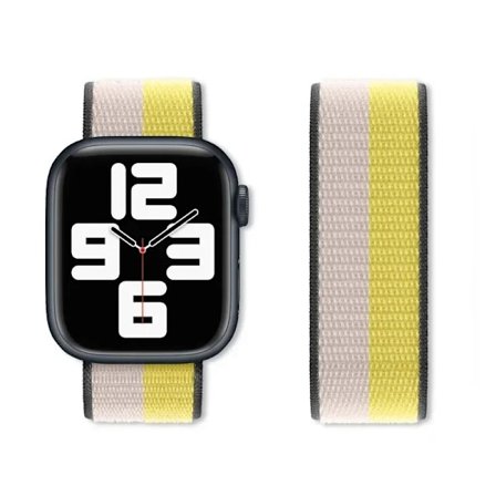 Nylon Loop Armband för Apple Watch band 44mm 40mm 45mm 41mm 46 42mm 49mm 44 45 mm armband iWatch serie 10 9 SE 7 6 5 4 Ultra 2