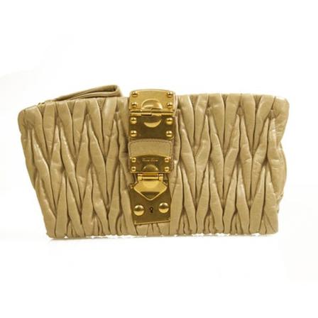 Miu Miu Pre-owned, Handbag Beige, Dames, Maat:ONE Size
