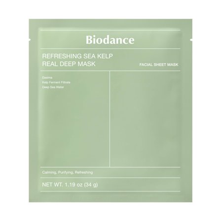 BIODANCE Viso Refreshing Sea Kelp Real Deep Mask 4pz - Maschera Lenitiva