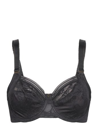 Fantasie Fusion Lace Uw Side Support Bra 38 E - Black - D x 75