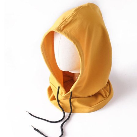 Puuvillainen Balaclava Vaalea Ohut Hupuhuivi KELTAINEN