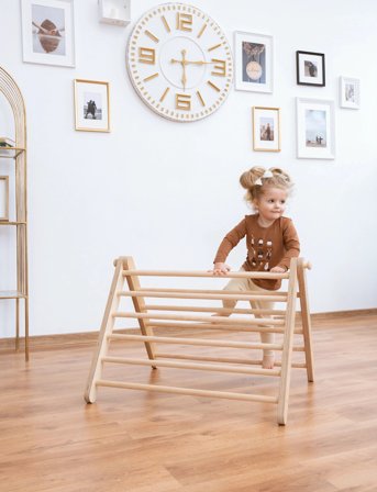 Ette Tete Climbing Frame "Sipitri" With A Ramp - Brown - 82X 60CM