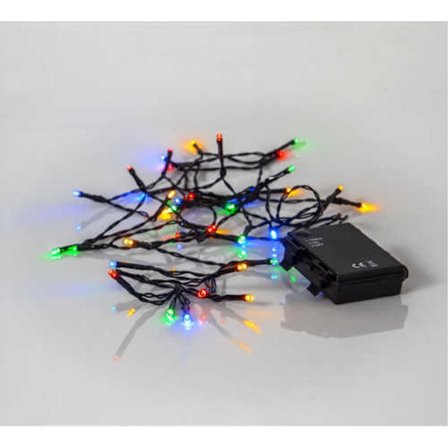 LED string light BATTERY / 40 LED / 2.8 M / BATTERY / TIMER / indoor/outdoor use / IP44 / Multi