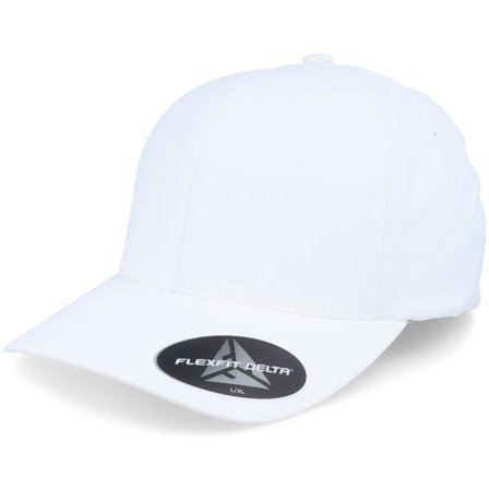 Flexfit - Vit flexfit Keps - Delta White Flexfit @ Hatstore