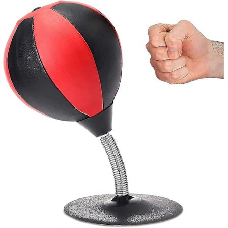 Slå-Pude Med Sugkop - Stressaflastende Desktop Slå-Pude Bokse Slå-Pude