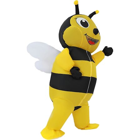 Oppustelig dragt til voksne, oppustelige kostumer til mænd og kvinder, bi-kostume, heldækkende bi-kostumer, jul, Halloween, oppustelige kostumer