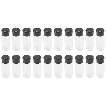 20 stk./sett 100 ml salt- og pepperbøsse, svart krydderkrukke, pepperbøsse, grillkrydder, kjøkken