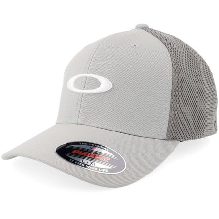 Oakley - Grå flexfit Keps - Ellipse Hat Cement Mesh Flexfit @ Hatstore