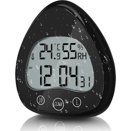 Digital Duschklocka, Vattentät Badrumstimer Väggklocka,