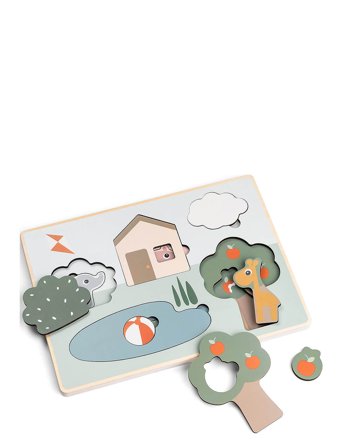 Done by Deer Layer Puzzle Deer Friends Colour Mix - Multi/patterned - 29X 21X 1.5CM