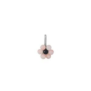 Design Letters Silver/Pink 7 mm My Flower Necklace Charm One Size - Jewellery and watches - One size - Silver