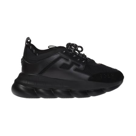 Versace, Chain Reaction Trainers Zwart, Heren, Maat:42 EU,rubber