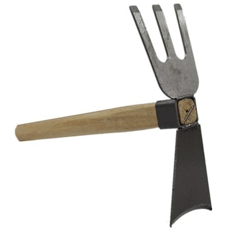 2 små hakke landbruksverktøy ødemark gjenoppbygging utendørs grønnsakshage dobbeltbruk husholdnings landbruksverktøy blomst luke artefakt rive skyv