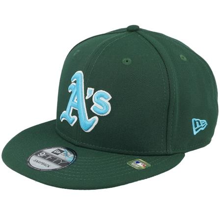 New Era - MLB Zelená snapback Kšiltovka - Oakland Athletics MLB24 Fathers Day 9FIFTY Green/Teal Snapback @ Hatstore