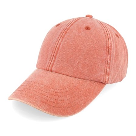 Beechfield - Oranje unconstructed Cap - Vintage Washed Orange Dad Cap @ Hatstore