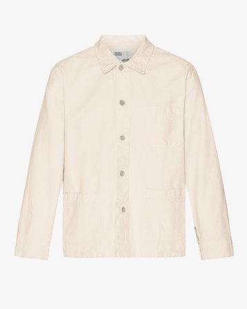Organic Workwear Jacket - Ivory White