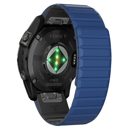 Til Garmin Fenix 5 / 5X / 6X / 7X Urrem 22mm Dual Color Silikone Smart Watch Rem