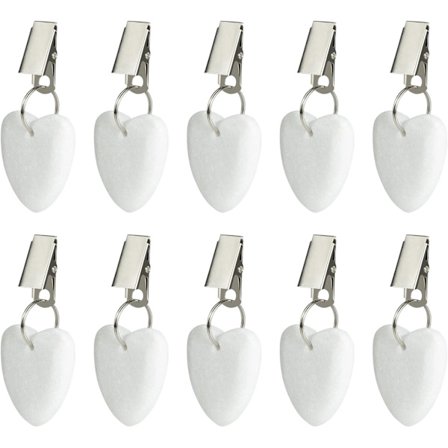 Sharp Bordduk Vekt Hangers, 10 Pakke Hjerteformet Stein Bord