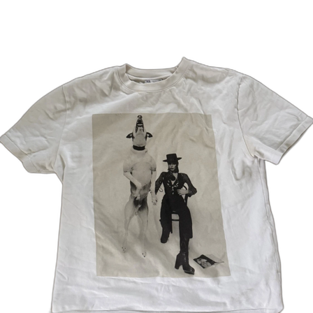 Vit David Bowie t-shirt från Zara