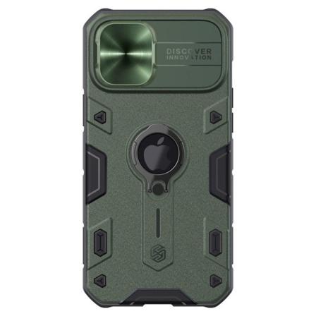 Iphone 12 Pro Max - Nillkin Camshield Armor Hybrid Ring Skal - G Green Grön