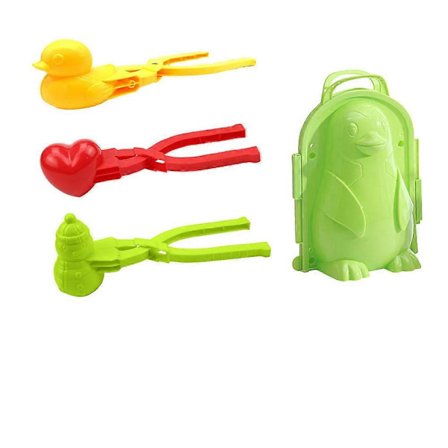 3D snøform snøballmaskin form katt pingvin julenisse vinter snøform leketøy utendørs lek snøleker