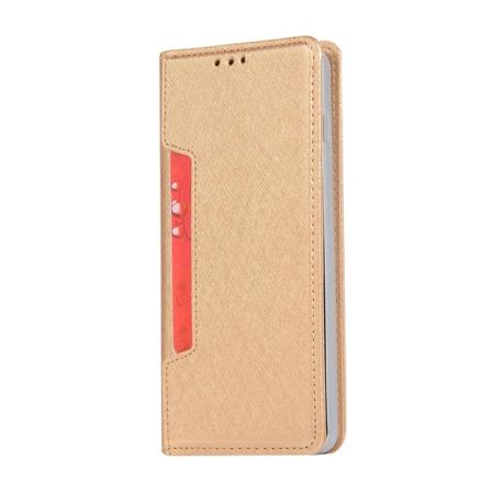 Elegant Plånboksfodral - Samsung Galaxy S10E Guld