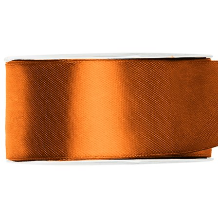 Satiininauha Ruosteenoranssi 25 mm