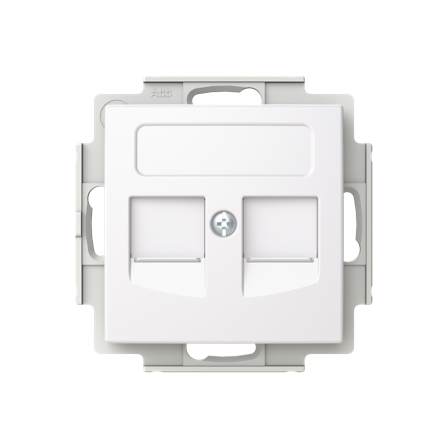 ABB Saga FOT5010-916 Datarasia 2xRJ45 AMP 85 mm, Tietokoneet & internet