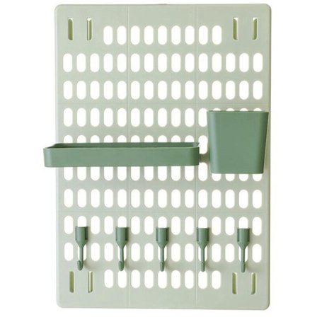 Kök Vägg Hylla Dekor Hängande Förvaring Krok Hyllor Garderob Organizer Förvaring Hylla Grön