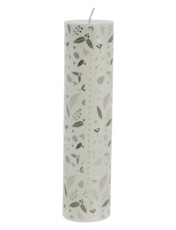 Cristienne Calendar Candle Home Decoration Christmas Decoration Advents Candles Hvit Lene Bjerre