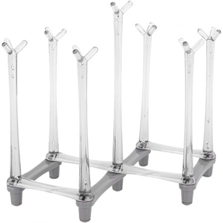 1 stk. Udtrækkelig kop-tørrestativ til drikkeglas, sportsflasker og krus - Afløbsstativholder Organizer til køkkenbord