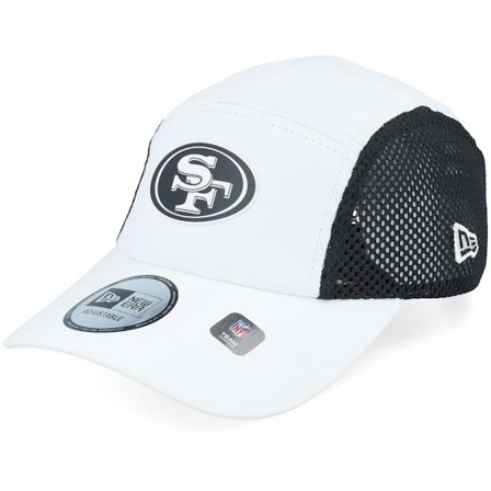 New Era - NFL Weiss 5panel Cap - San Francisco 49ers Poly Runner White/Black 5-panel @ Hatstore
