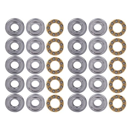 10 stk. Aksiale Miniature Højpræcisions Flade Kuglelejer Sæt