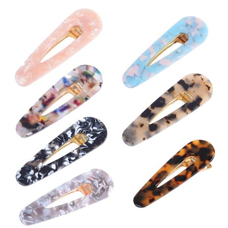 Hårklämmor i harts, hårklämmor, leopardmönstrade hårspännen för kvinnor, presenter till kvinnor och flickor