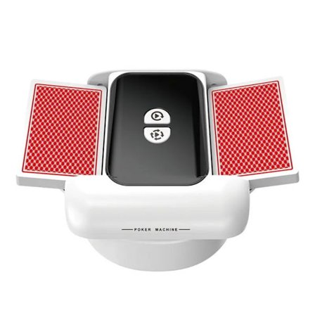 Kortblandemaskine, 1200mAh Automatisk Kortblander med USB-opladerkabel, Lav Støj, To-korts Blandemaskine egnet