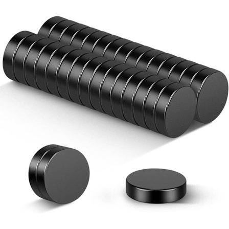 Neodymmagneter, 30 stk Små kjøleskapsmagneter 10 x 3 mm Sterke minimagneter for kjøleskap, magnetiske tavler og DIY-prosjekter