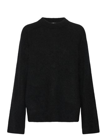 Second Female Brookline Knit Raglan O-Neck - Black - XS x 64