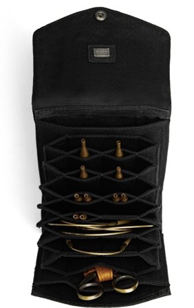 Muud Betina Oppbevaringsveske Utskiftbare-Rundpinner Canvas-Sort