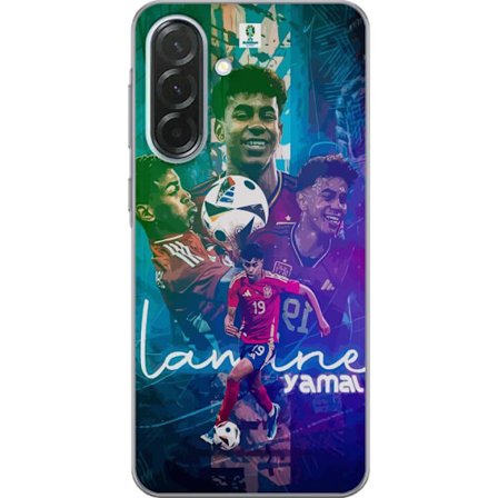 Kompatibelt Mobilskal till Samsung Samsung Galaxy A36 Lamine Yamal EM-inspirerad design med action-bilder, färgstarka detaljer och en hyllning till S