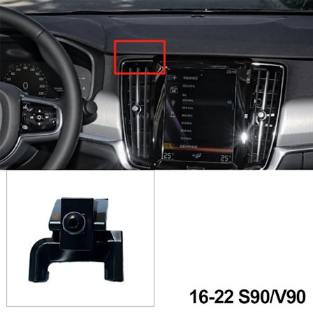 Autokohtainen puhelinpidike Telefonos, teline Volvo XC40 XC60 S90 V90 S60 V60 2018 2019 2020 2021 2022~01762