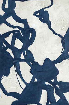 Malerifabrikken - Originalmålning Blueplay - Blå - Tavlor - 90X120 - Från Homeroom