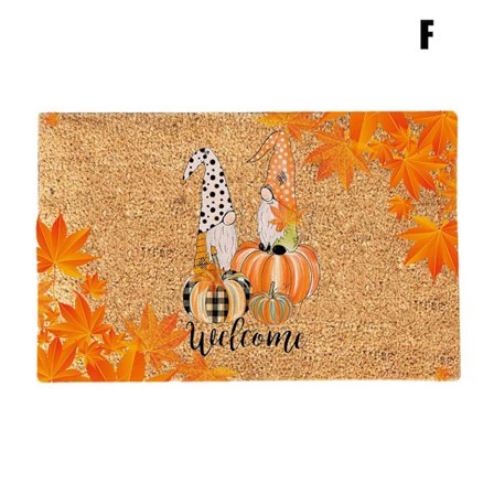 Thanksgiving Dörrmatta Glad höst Skörd Golvdyna Halloween Gnome Rolig Ytterdörr Dekor Entré Golv Matta Halkfri