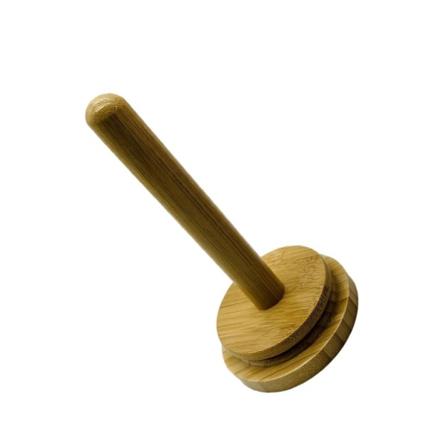 Trægarnholder til tissueholderstativ roterende garnopbevaring-WELLNGS