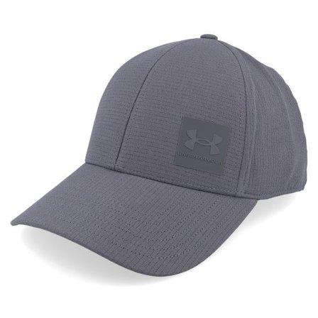 Under Armour - Grå flexfit Keps - Driver Rain Stretch Grey Flexfit @ Hatstore