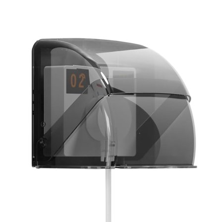 Veggmontert deksel for stikkontakt, Type 86 Svart Transparent Vanntett Veggbryterdeksel, Ringeklokkedeksel