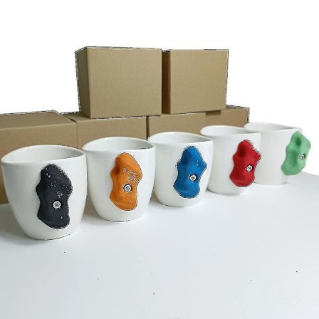 Klatremug - Klatregave - Klatrehåndtag Mug - Bjergbestigning Tilbehør - Pinch Hold Mug