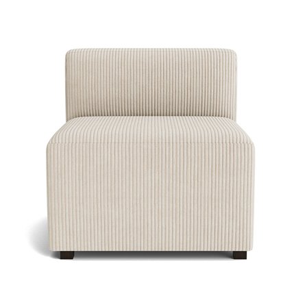 Roma 1 personers sædemodul - Poso Beige - 65x70x65cm - Komfortabel Sofa sektion med slidstærkt stof og formstøbt koldskum for optimal siddekomfort
