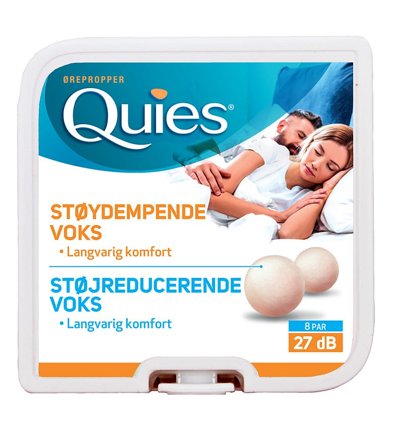Quies Voks Ørepropper 8 par, Tøj & Bolig, Ører, Ørepropper